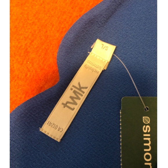 Blue sleeveless scalloped neck skater dress NWT - Picture 4 of 6